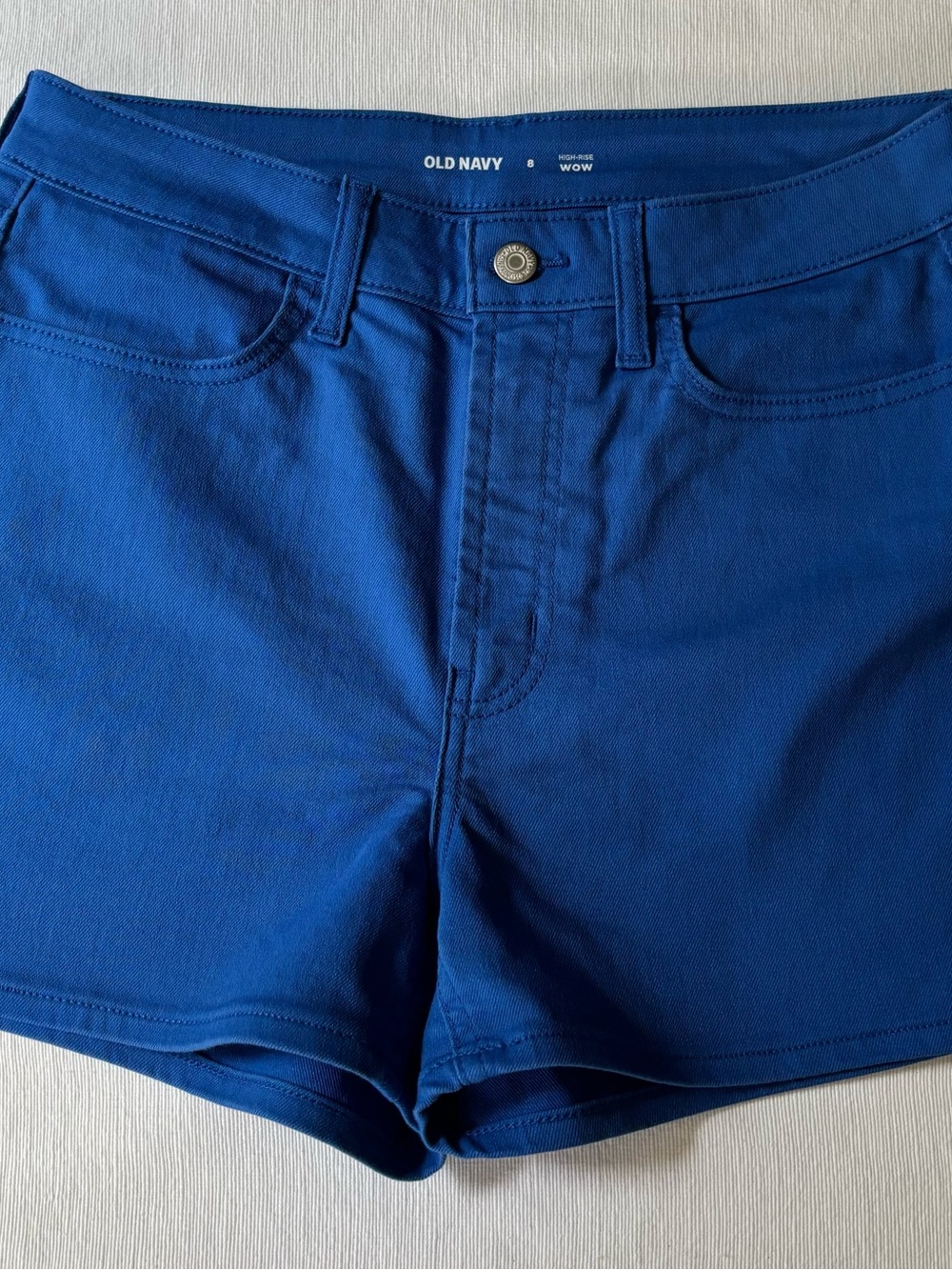 Old Navy Women's Size 8 Royal Blue High-Rise Shorts.